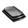 Rachael Ray 3-pc. Non-stick Baking Sheet Set In Gray