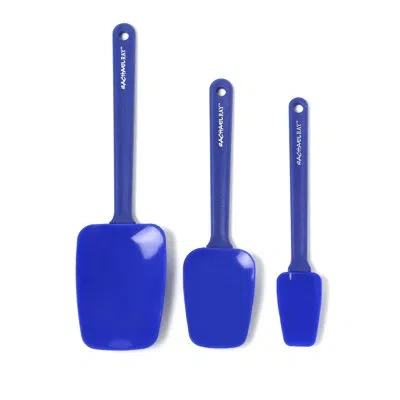 Rachael Ray 3-piece Tools And Gadgets Spoonula Set In Blue