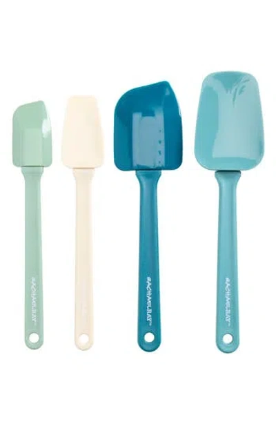 Rachael Ray 4-piece Scraper Set In Blue