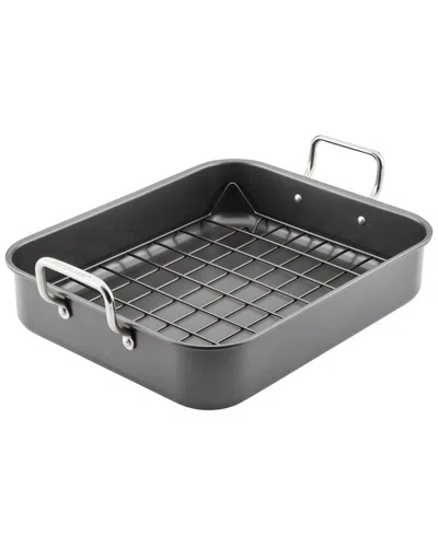 RACHAEL RAY RACHAEL RAY BAKEWARE 16 X 13IN ROASTING PAN WITH RACK