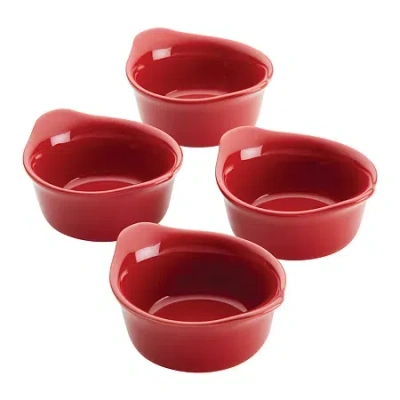 Rachael Ray Ceramic 4-pc. Ramekin Set In Red