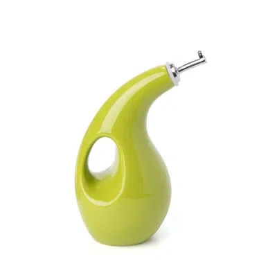 Rachael Ray Ceramic Cucina Evoo Oil And Vinegar Dispensing Bottle - 24 Ounce In Green
