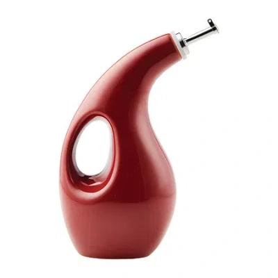 Rachael Ray Ceramics Evoo Dispensing Bottle In Red