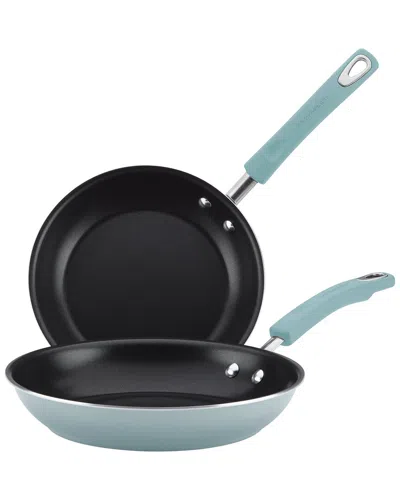Rachael Ray Classic Brights Aluminum Nonstick Twin Set In Green