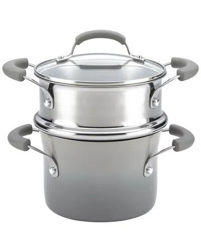 Rachael Ray Classic Brights Collection Covered Steamer Set