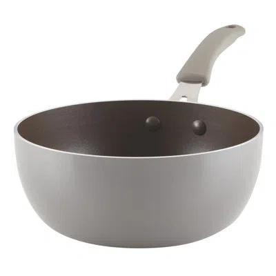 Rachael Ray Cook And Create Aluminum Nonstick Saucier Pan, 3-quart In Gray