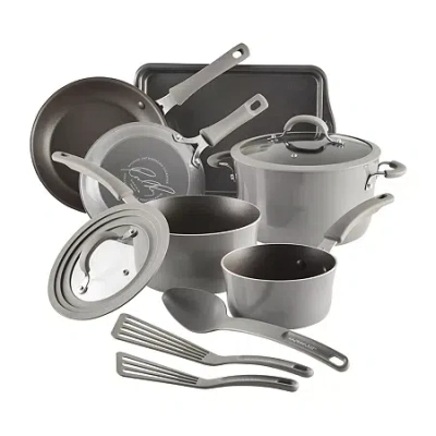 Rachael Ray Cook + Create 11-pc. Non-stick Cookware Set In Gray
