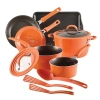 Rachael Ray Cook + Create 11-pc. Non-stick Cookware Set In Orange