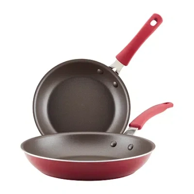 Rachael Ray Cook + Create 2-pc. Non-stick Frying Pan Set In Red
