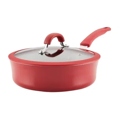 Rachael Ray Cook + Create 3-qt. Non-stick Saute Pan In Red