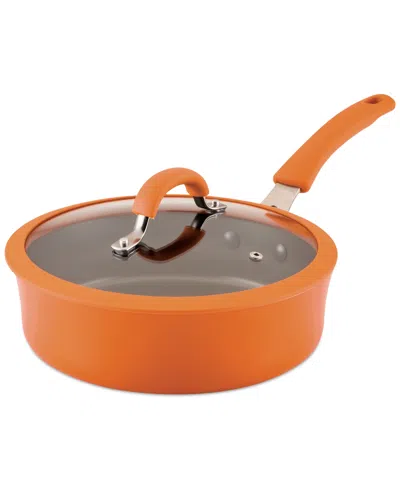 Rachael Ray Cook + Create 3-qt. Nonstick Saute Pan With Lid In Orange