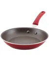 Rachael Ray Cook + Create Aluminum Nonstick Frying Pan, 10in In Red