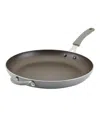 Rachael Ray Cook + Create Aluminum Nonstick Frying Pan, 14" In Gray