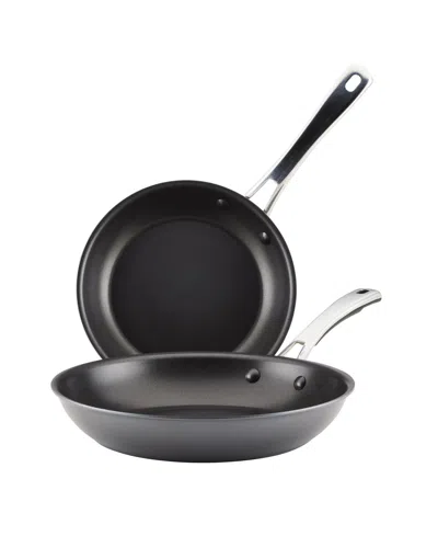 Rachael Ray Cook + Create Aluminum Nonstick Frying Pan Set, 2 Piece In Black