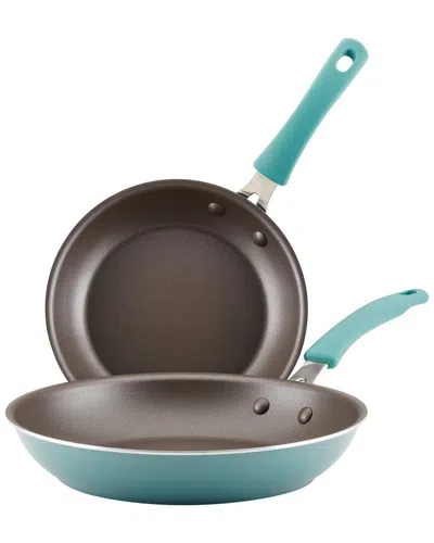 Rachael Ray Cook + Create Aluminum Nonstick Frying Pan Set, 2pc In Blue