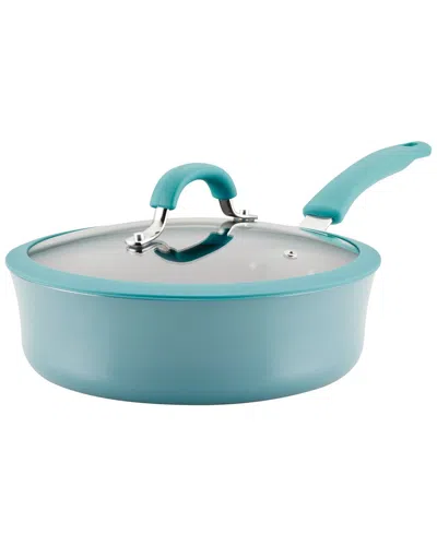 RACHAEL RAY RACHAEL RAY COOK + CREATE ALUMINUM NONSTICK SAUTE PAN WITH LID, 3-QUART