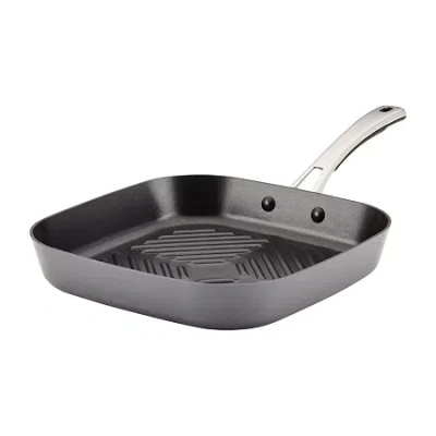 Rachael Ray Cook + Create Hard Anodized 11" Square Deep Non-stick Grill Pan In Black