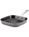 Rachael Ray Cook + Create Hard Anodized Nonstick Deep Grill Pan, 11" In Black