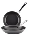 Rachael Ray Cook + Create Aluminum Nonstick Frying Pan Set, 2 Piece In Black