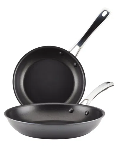 RACHAEL RAY RACHAEL RAY COOK + CREATE HARD ANODIZED NONSTICK FRYING PAN SET, 2PC