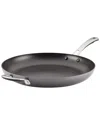 Rachael Ray Cook + Create Hard Anodized Nonstick Frying Pan With Helper Handle, 14in In Black