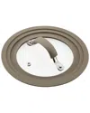 Rachael Ray Cook + Create Large Silicone-rimmed 8.5in Glass Lid