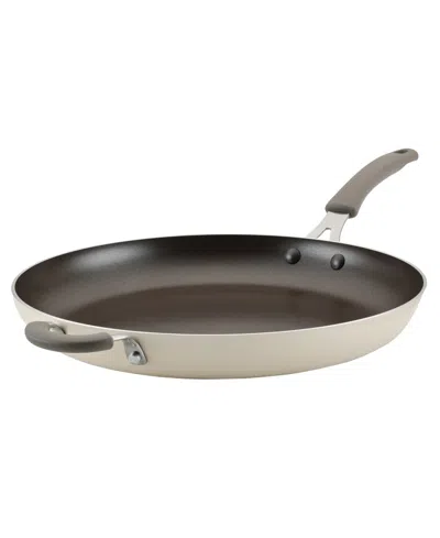 Rachael Ray Cook Plus Create Aluminum 14" Nonstick Frying Pan In Almond