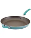 Rachael Ray Cook + Create Aluminum Nonstick Frying Pan, 14" In Blue