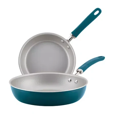 Rachael Ray Create Delicious 2-pc. Non-stick Skillet Set In Blue