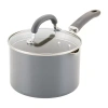 Rachael Ray Create Delicious 3-qt. Non-stick Sauce Pan With Lid In Gray