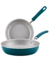 Rachael Ray Create Delicious Aluminum Nonstick Skillet Twin Pack