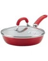 Rachael Ray Create Delicious Aluminum Nonstick Everything Pan In Red