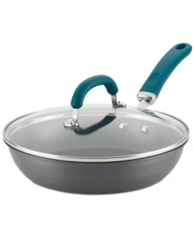 RACHAEL RAY CREATE DELICIOUS HARD ANODIZED ALUMINUM NONSTICK 10.25" DEEP SKILLET
