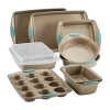 Rachael Ray Cucina 10-pc. Non-stick Bakeware Set In Brown