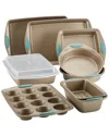 Rachael Ray Cucina 10pc Nonstick Bakeware Set In Latte