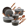 Rachael Ray Cucina 12-pc. Hard-anodized Cookware Set In Gray