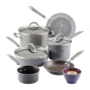 Rachael Ray Cucina 14-pc. Non-stick Cookware Set In Gray