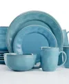 Rachael Ray Cucina 16 Pc. Dinnerware Set, Service For 4 In Blue