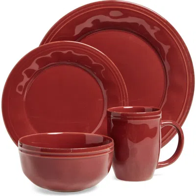 Rachael Ray Cucina 16-piece Dinnerware Set In Red