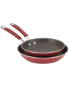 Rachael Ray Cook + Create Aluminum Nonstick Frying Pan Set, 2 Piece
