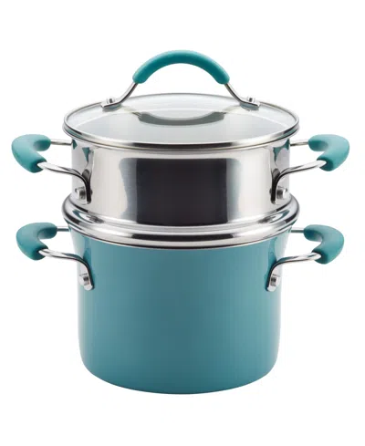 RACHAEL RAY CUCINA 3-QUART NONSTICK SAUCEPOT WITH STEAMER AND LID