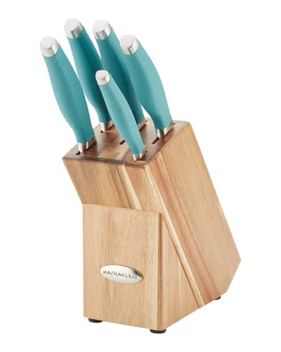 Rachael Ray Cucina 6pc Japanese Stainless Steel Knife Block Set