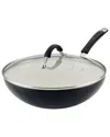 Rachael Ray Cucina Ceramic 11in Nonstick Stir Fry Pan With Lid