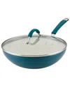 Rachael Ray Cucina Ceramic 11in Nonstick Stir Fry Pan With Lid