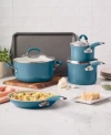 Rachael Ray Cucina Ceramic Cookware Collection In Blue