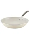 Rachael Ray Cucina Ceramic 12.5in Nonstick Frying Pan In Almond