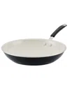 Rachael Ray Cucina Ceramic Peppercorn 12.5in Nonstick Frying P In Peppercorn