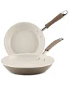 Rachael Ray Cucina Ceramic Nonstick 2-pc. Skillet Set