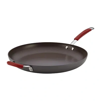Rachael Ray Cucina Hard-anodized 14" Skillet With Helper Handle In Black
