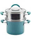 Rachael Ray Cucina Nonstick Saucepot With Steamer And Lid